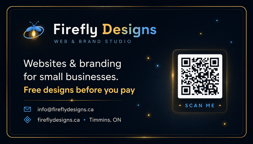 Firefly Designs business card